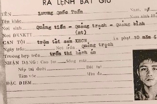 Hơn 30 năm truy bắt đối tượng truy nã trộm súng, trộm vàng