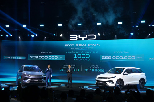 BYD Sealion 5 nhập Thái Lan về Việt Nam, giá từ 659 triệu đồng