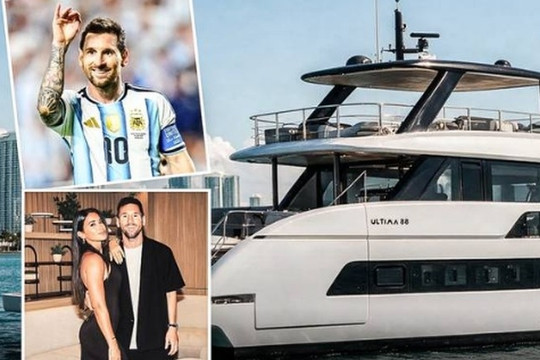 Siêu du thuyền trị giá trăm tỷ đồng của Lionel Messi