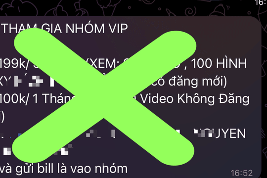 Tràn lan quảng cáo bán clip sex trên Telegram