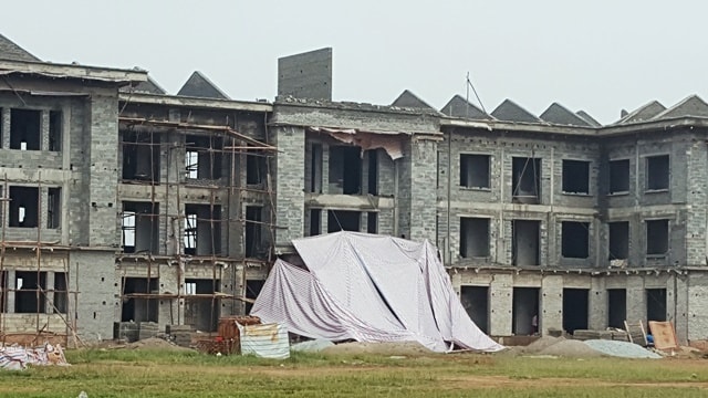 Tam Dương - Vĩnh Phúc: Sập mái sảnh trụ sở UBND xã Hợp Thịnh