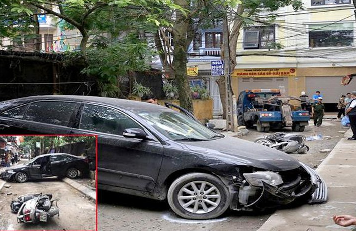 Nữ tài xế Camry lùi xe tông chết người ở Hà Nội là Đại tá công an