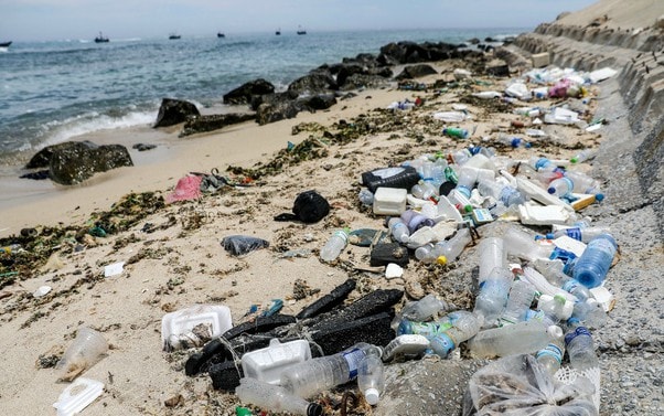 Ảnh: Bờ biển Lý Sơn vẫn nhếch nhác, ngập tràn rác thải sau nhiều nỗ lực xử lý