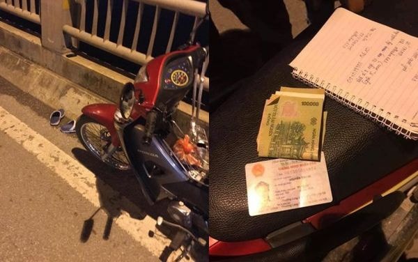 Trắng đêm tìm kiếm cô gái trẻ để lại xe máy nhảy xuống cầu Vĩnh Tuy tự tử