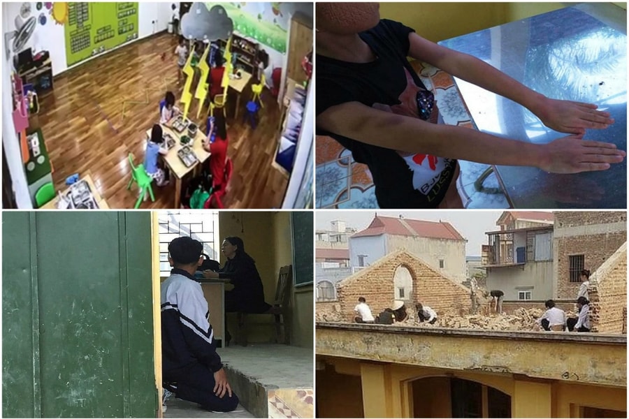 Những hình phạt tàn nhẫn của giáo viên với học sinh từ đầu năm 2019 đến nay