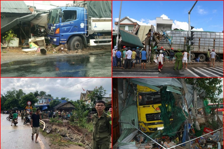 Kinh hãi những vụ ô tô lao vào nhà dân gây chết người