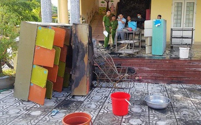 Cháy ở trường mầm non, cô giáo hốt hoảng đưa hơn 100 học sinh tháo chạy