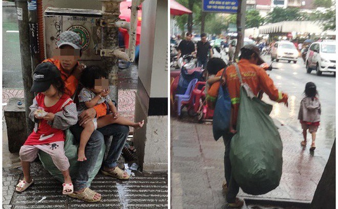 Hành động của 3 bố con lượm ve chai khiến 1 người ngoại quốc cảm phục