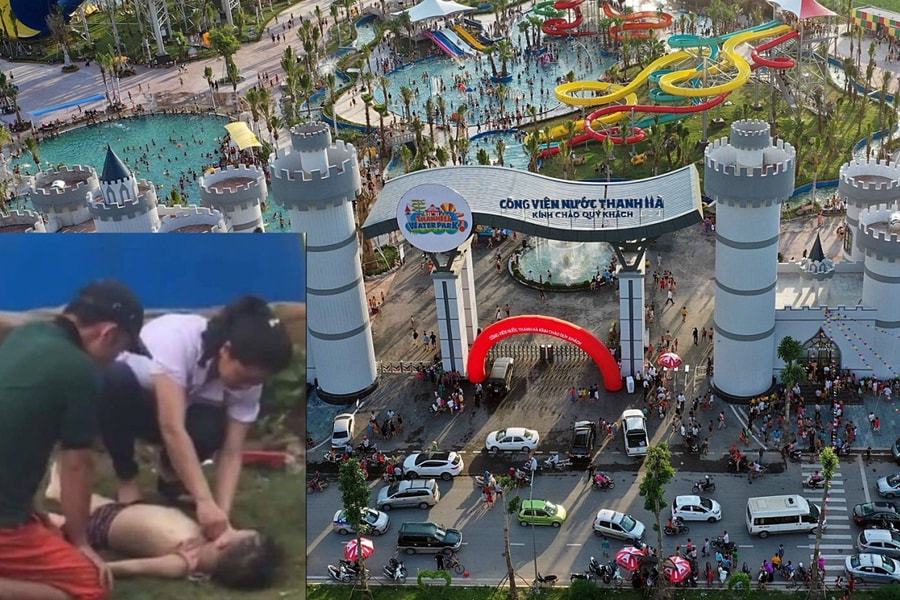 Thêm một bé trai 6 tuổi đuối nước tại công viên nước lớn nhất Thủ đô
