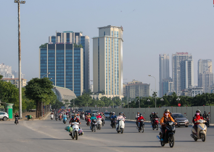 Ảnh: Không khí Hà Nội ở mức gây hại cho sức khỏe