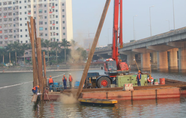 Ảnh: Hà Nội triển khai xây hai cầu thấp bắc qua hồ Linh Đàm