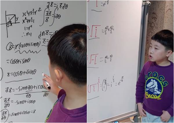 Cậu bé 6 tuổi gây bất ngờ với khả năng giải Toán bậc đại học nhoay nhoáy