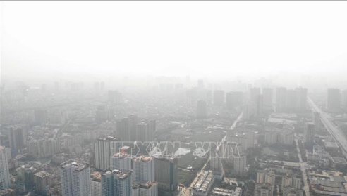Chất lượng không khí khu vực Bắc Bộ xấu trong ngày đầu năm mới