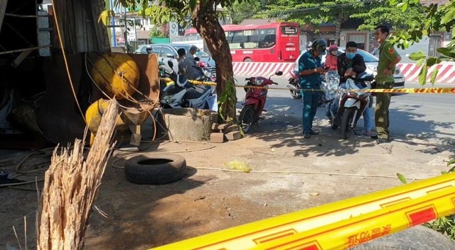 Nổ bình khí nén, chủ tiệm vá lốp ô tô bị hất văng tử vong