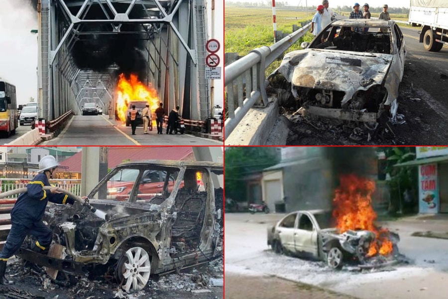 Những vụ xe sang tiền tỷ bốc cháy khi đang lưu thông