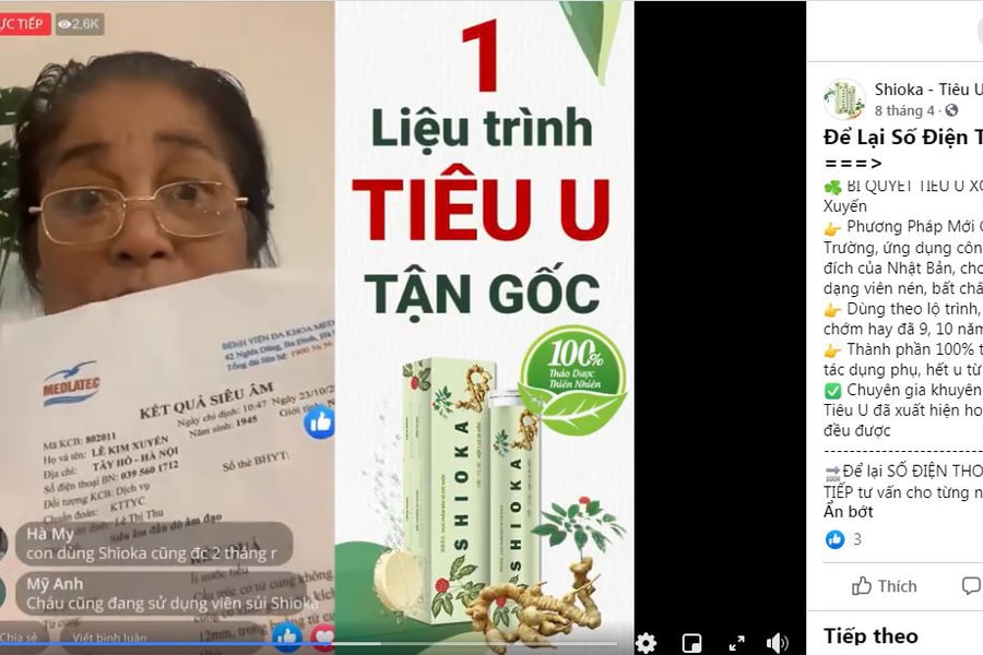 Cục An toàn thực phẩm cảnh báo người tiêu dùng chưa mua, chưa sử dụng sản phẩm Shioka