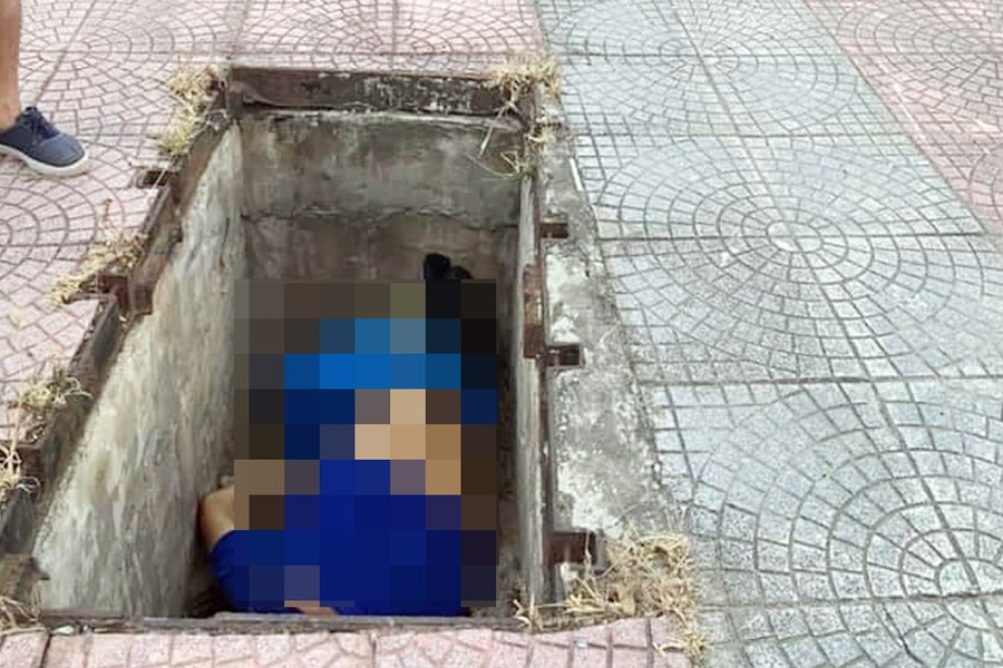 Hà Nội: Phát hiện thi thể người đàn ông dưới hố ga ven đường