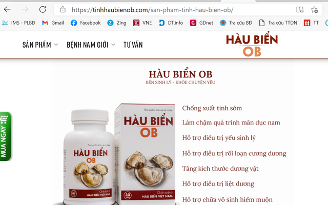 Nhiều sản phẩm thực phẩm chức năng quảng cáo sai phép trên mạng Internet