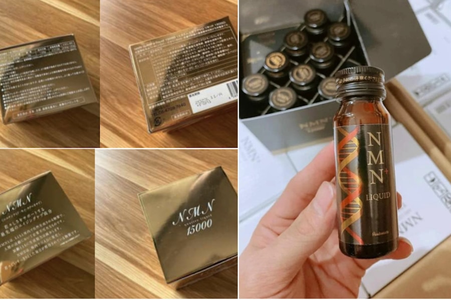 So sánh công thức của sản phẩm chính hãng Peauhonnête NMN+ Arg Liquid 12000 và sản phẩm nghi 'nhái thương hiệu' NMN Quattro Liquid 15000