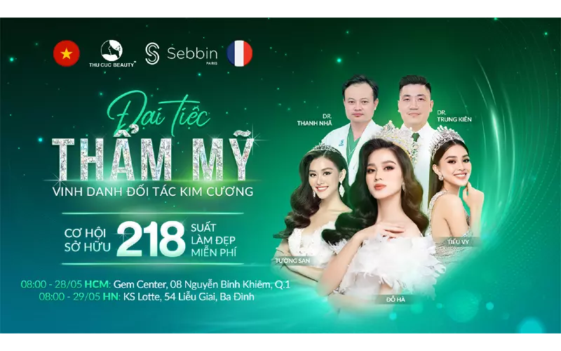 Bệnh viện Thẩm mỹ Thu Cúc là đối tác kim cương của Sebbin