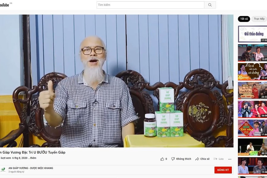 Thực hư "thần dược" An Giáp Vương "đánh bay u to, u nhỏ" của Lương y Bạch Văn Chính?