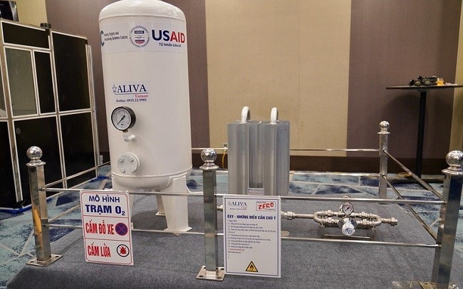 Mỹ tài trợ thêm 10 hệ thống ôxy lỏng cho các bệnh viện Việt Nam