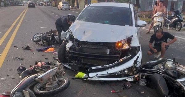 Tài xế sử dụng rượu bia gây tai nạn liên hoàn, 7 người thương vong