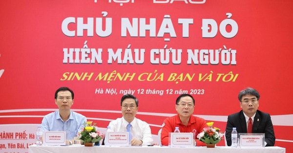 Chương trình Chủ nhật Đỏ năm 2024 dự kiến tiếp nhận 50.000 đơn vị máu