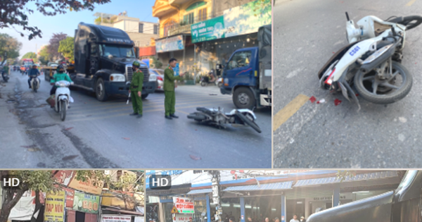 Tài xế container cả gan tông xe CSGT khi bị kiểm tra