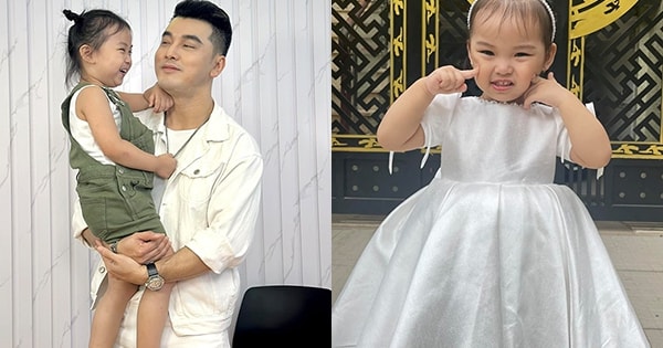 Vẻ ngoài đáng yêu của con gái Ưng Hoàng Phúc - siêu mẫu Kim Cương