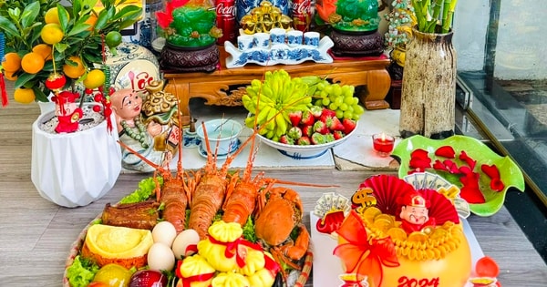Hút mắt với những mâm cỗ cúng Thần Tài mang may mắn đến cho gia chủ