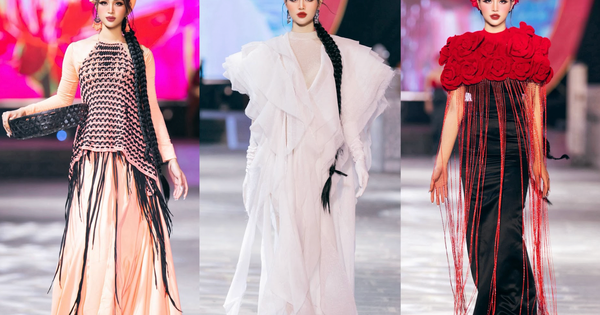Minh Anh đọ sắc cùng Hoa hậu Hương Giang trong fashion show 'Nguyện ước chốn thiêng'