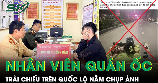 Câu like bất chấp tính mạng, 2 nhân viên quán ốc trải chiếu trên quốc lộ nằm chụp ảnh bị công an mời lên làm việc