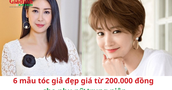 6 mẫu tóc giả đẹp giá từ 200.000 đồng cho phụ nữ trung niên