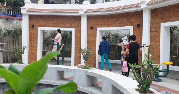 Giếng làng ở trung tâm Hà Nội được 'hô biến' thành khu vui chơi thu hút người dân