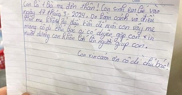 Xót xa lời nhắn của mẹ đơn thân bỏ con trai sơ sinh ở gốc đa đầu làng nhờ người nuôi giúp