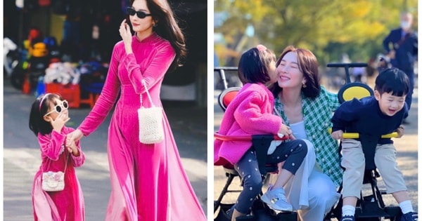Thời trang mẹ con sao Việt: Hoa hậu Đặng Thu Thảo và con gái giản dị mà vẫn sang trọng