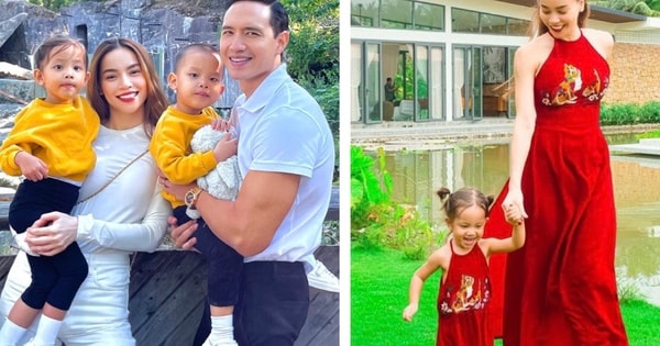 Những lần nhà Hồ Ngọc Hà, Kim Lý cùng các con mặc đồng điệu cùng nhau