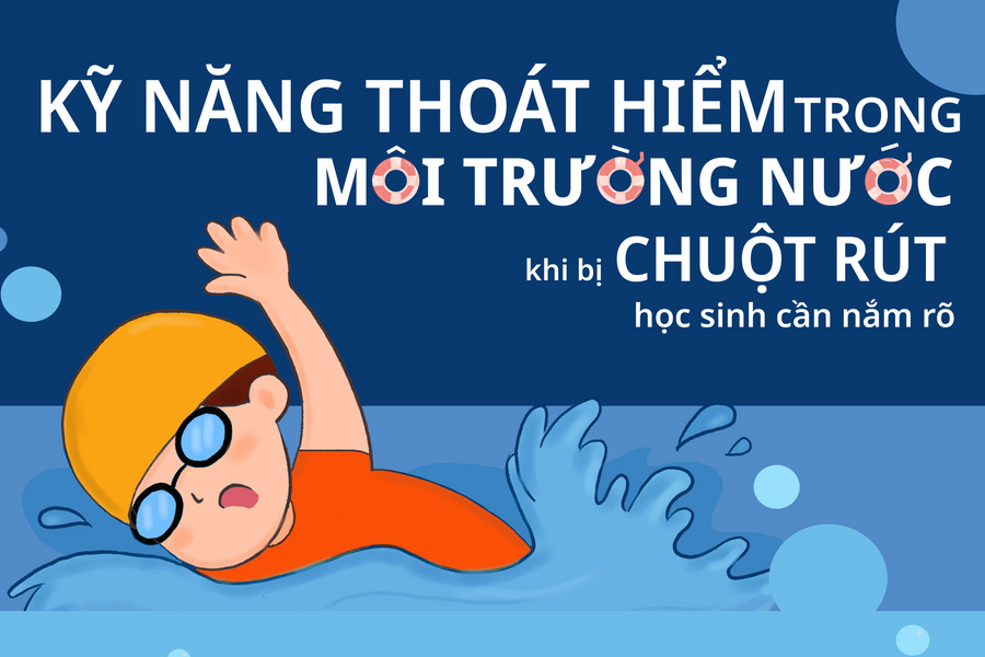 Kỹ năng phòng tránh đuối nước do bị chuột rút khi bơi lội học sinh cần nắm rõ