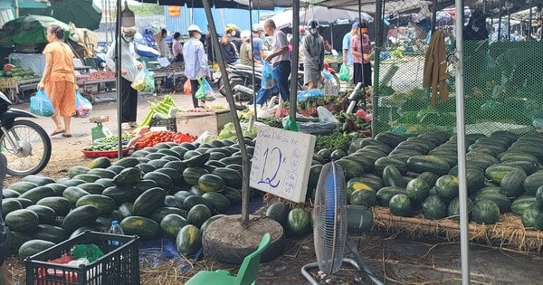Mận Sơn La, dưa hấu Sài Gòn, vải, xoài giá từ 10.000 đồng/kg nhưng tiểu thương vẫn 'dài cổ' ngóng khách