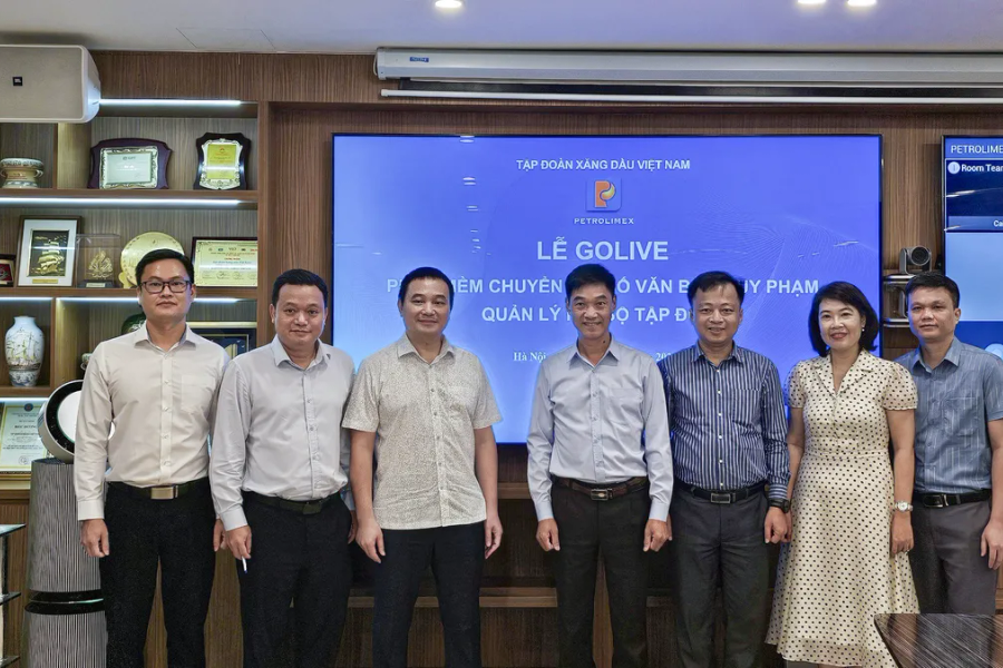 LuatVietnam bàn giao phần mềm Chuyển đổi số Văn bản nội bộ cho Tập đoàn Xăng dầu Việt Nam