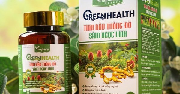 Thực phẩm bảo vệ sức khỏe Green Health tinh dầu thông đỏ sâm Ngọc Linh quảng cáo lừa dối người tiêu dùng