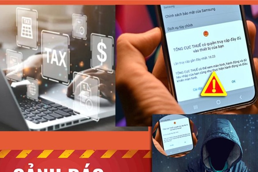 Cảnh báo thủ đoạn giả danh cơ quan thuế yêu cầu cài phần mềm giả mạo để chiếm đoạt tiền trong tài khoản