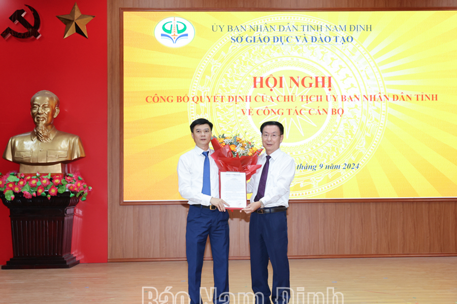 Nam Định có tân Giám đốc Sở Giáo dục và Đào tạo