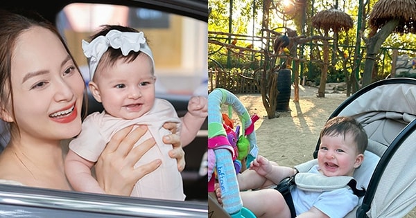 Con gái lai Tây của Lan Phương mới 6 tháng tuổi đã dạn dĩ, không sợ người lạ