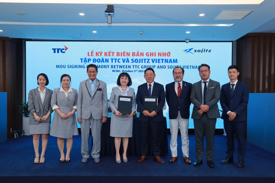 Lễ ký kết biên bản ghi nhớ giữa Tập đoàn TTC và Sojitz Việt Nam