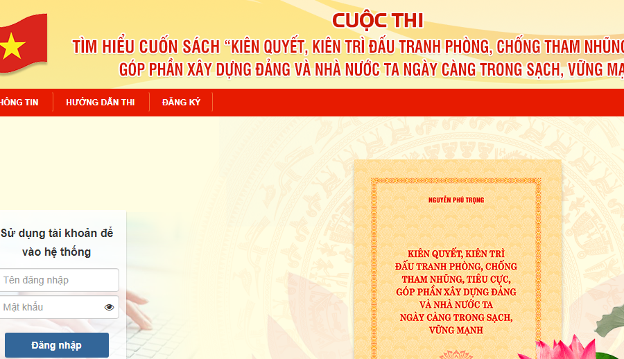 Đáp án tuần 1 Cuộc thi tìm hiểu Cuốn sách về phòng chống tham nhũng của cố Tổng Bí thư Nguyễn Phú Trọng tỉnh Quảng Nam