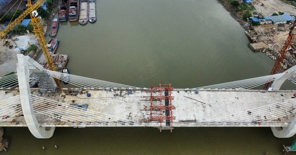 Cây cầu dây văng trị giá 1.200 tỷ đồng ở Nam Định sắp hợp long có gì đặc biệt?