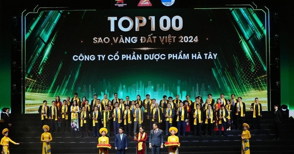 Dược Hà Tây được vinh danh trong top 100 thương hiệu tiêu biểu Việt Nam đạt Giải thưởng Sao Vàng đất Việt 2024