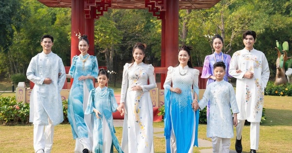 Diễn viên nhí 'Đi giữa trời rực rỡ' ấn tượng trong trang phục áo dài của NTK Hoàng Ly